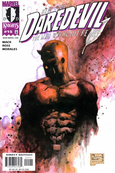 Cover for Daredevil (Marvel, 1998 series) #15 [Direct Edition]