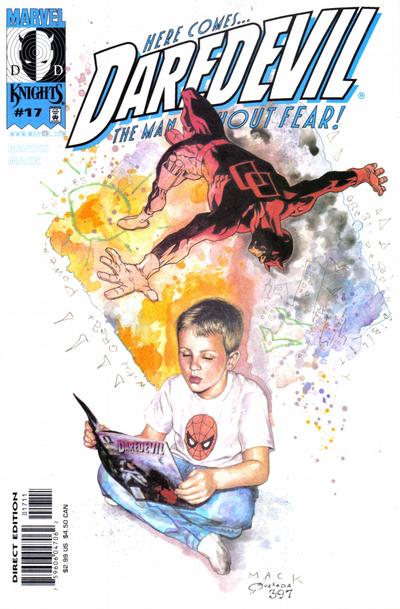 Cover for Daredevil (Marvel, 1998 series) #17 [Direct Edition]