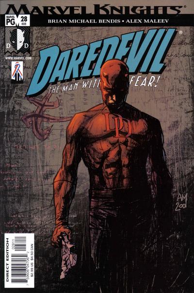 Cover for Daredevil (Marvel, 1998 series) #28 (408) [Direct Edition]