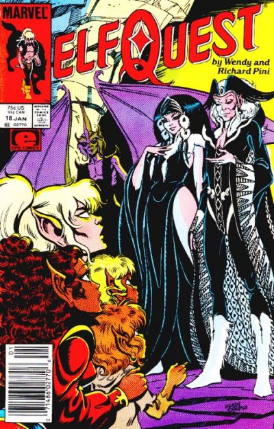 Cover for ElfQuest (Marvel, 1985 series) #18 [Newsstand]