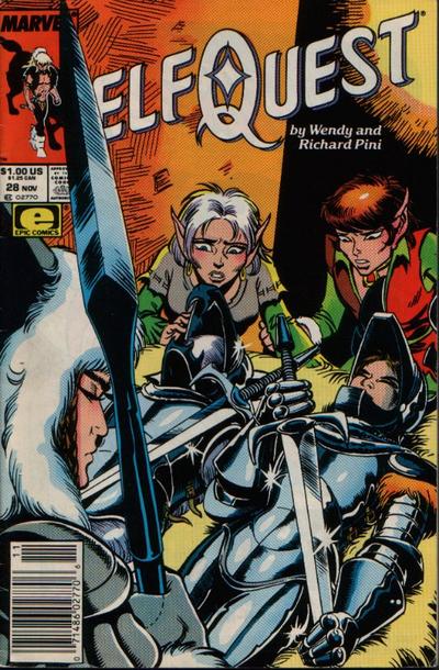 Cover for ElfQuest (Marvel, 1985 series) #28 [Newsstand]