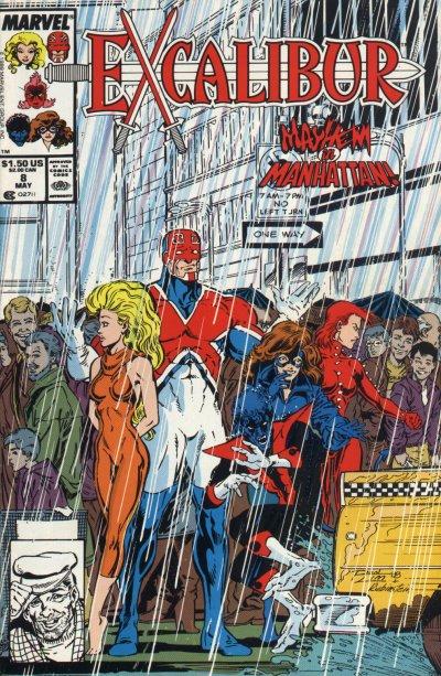 Cover for Excalibur (Marvel, 1988 series) #8 [Direct]