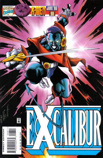 Cover for Excalibur (Marvel, 1988 series) #98 [Direct Edition]