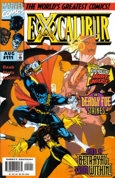 Cover for Excalibur (Marvel, 1988 series) #111 [Direct Edition]