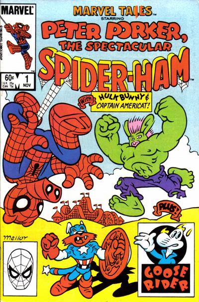 Cover for Marvel Tails Starring Peter Porker, the Spectacular Spider-Ham (Marvel, 1983 series) #1 [Direct]
