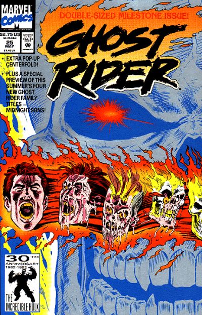Cover for Ghost Rider (Marvel, 1990 series) #25 [Direct]