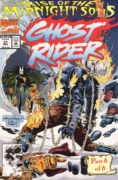 Cover for Ghost Rider (Marvel, 1990 series) #31 [Direct]
