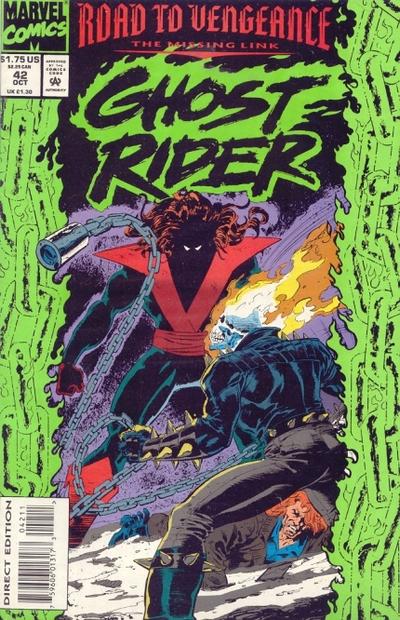 Cover for Ghost Rider (Marvel, 1990 series) #42 [Direct Edition]
