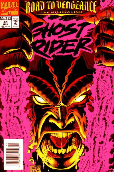 Cover for Ghost Rider (Marvel, 1990 series) #43 [Newsstand]