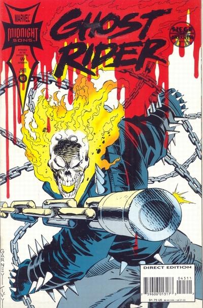 Cover for Ghost Rider (Marvel, 1990 series) #45 [Direct Edition]