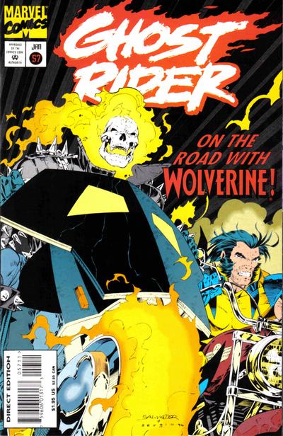 Cover for Ghost Rider (Marvel, 1990 series) #57 [Direct Edition]