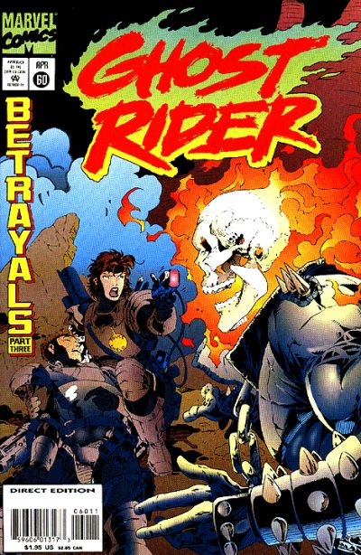 Cover for Ghost Rider (Marvel, 1990 series) #60 [Direct Edition]
