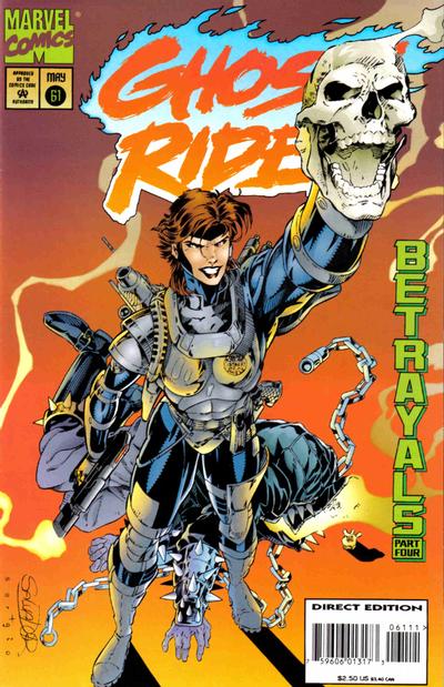 Cover for Ghost Rider (Marvel, 1990 series) #61 [Direct Edition]