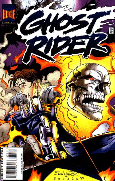 Cover for Ghost Rider (Marvel, 1990 series) #72 [Direct Edition]