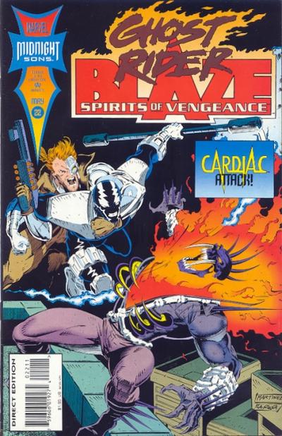 Cover for Ghost Rider / Blaze: Spirits of Vengeance (Marvel, 1992 series) #22