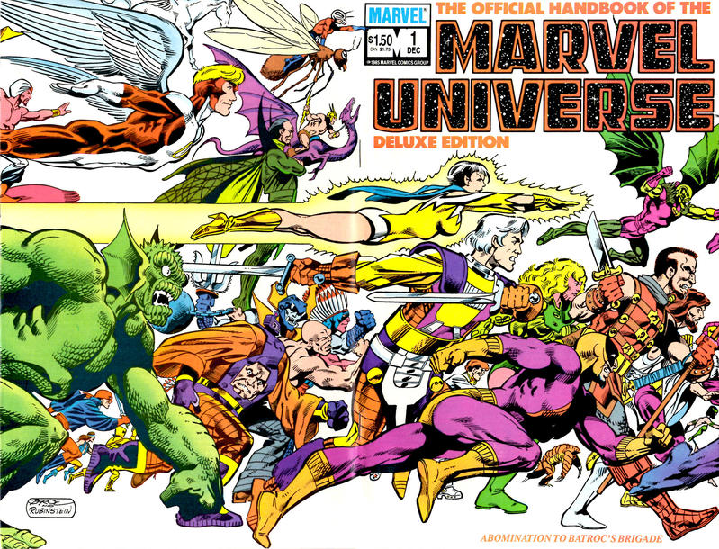 Cover for The Official Handbook of the Marvel Universe Deluxe Edition (Marvel, 1985 series) #1