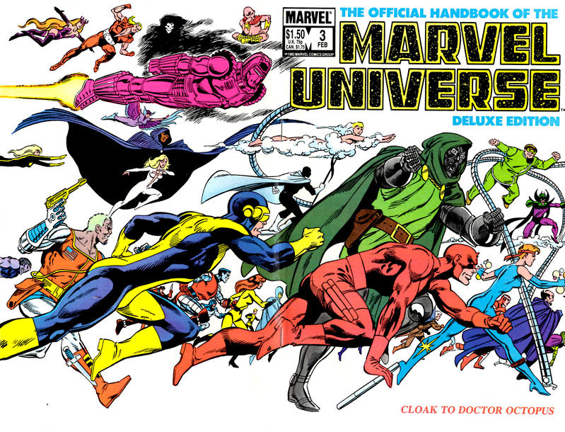 Cover for The Official Handbook of the Marvel Universe Deluxe Edition (Marvel, 1985 series) #3 [Direct]