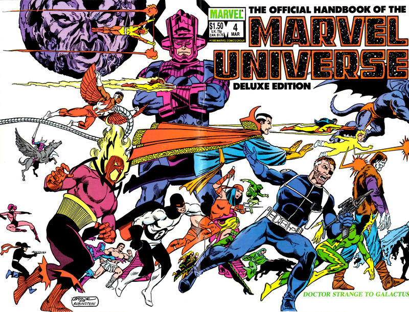 Cover for The Official Handbook of the Marvel Universe Deluxe Edition (Marvel, 1985 series) #4 [Direct]