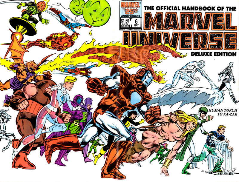 Cover for The Official Handbook of the Marvel Universe Deluxe Edition (Marvel, 1985 series) #6 [Direct]