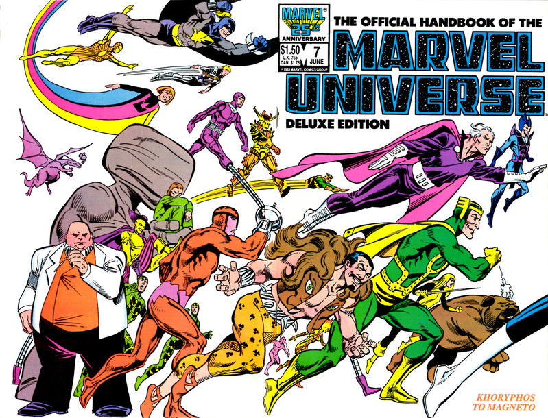 Cover for The Official Handbook of the Marvel Universe Deluxe Edition (Marvel, 1985 series) #7 [Direct]