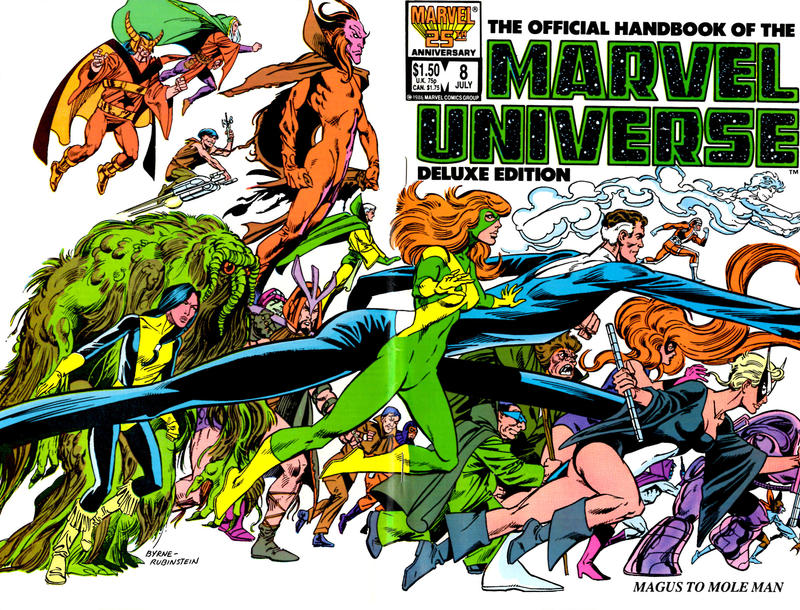 Cover for The Official Handbook of the Marvel Universe Deluxe Edition (Marvel, 1985 series) #8 [Direct]