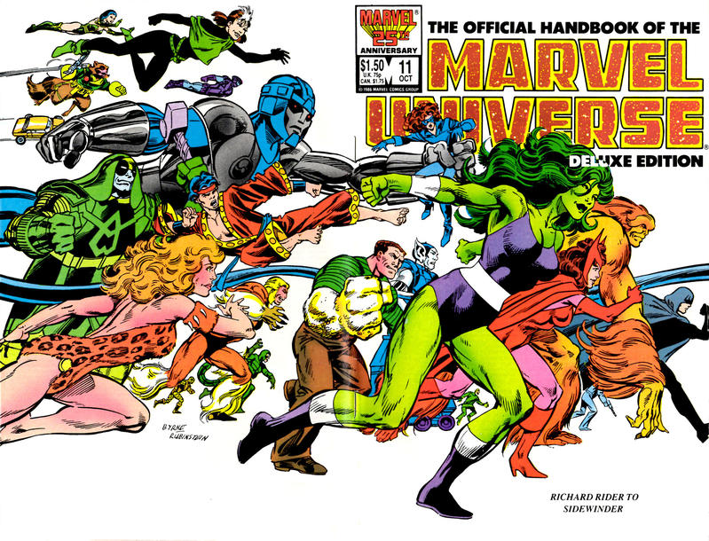 Cover for The Official Handbook of the Marvel Universe Deluxe Edition (Marvel, 1985 series) #11 [Direct]