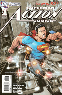 Cover Thumbnail for Action Comics (DC, 2011 series) #1 [Third Printing]