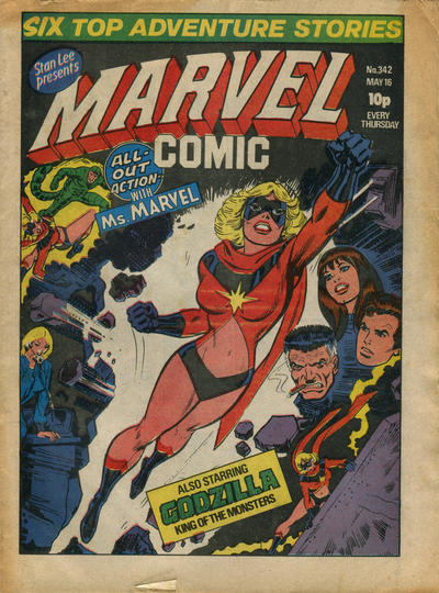 Cover for Marvel Comic (Marvel UK, 1979 series) #342