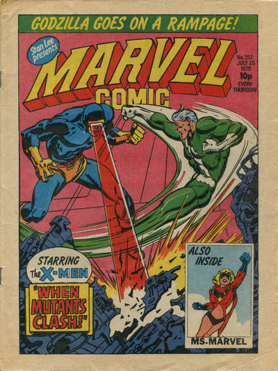 Cover for Marvel Comic (Marvel UK, 1979 series) #352