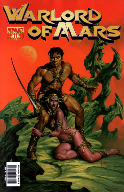 Cover for Warlord of Mars (Dynamite Entertainment, 2010 series) #11 [Cover A - Joe Jusko]