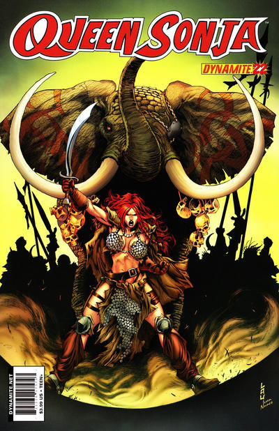 Cover for Queen Sonja (Dynamite Entertainment, 2009 series) #22 [Jonathan Lau Cover]