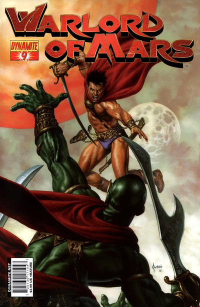 Cover for Warlord of Mars (Dynamite Entertainment, 2010 series) #9 [Cover A - Joe Jusko]