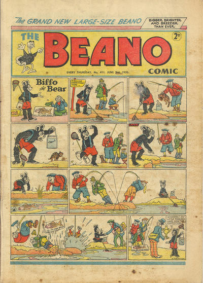 Cover for The Beano Comic (D.C. Thomson, 1938 series) #411