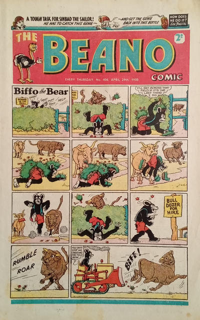 Cover for The Beano Comic (D.C. Thomson, 1938 series) #406