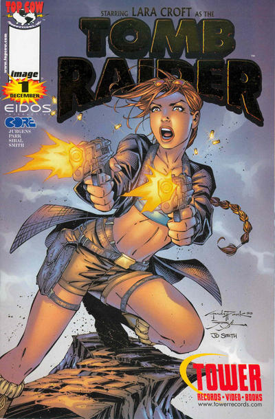 Cover for Tomb Raider: The Series (Image, 1999 series) #1 [Tower Records Variant]