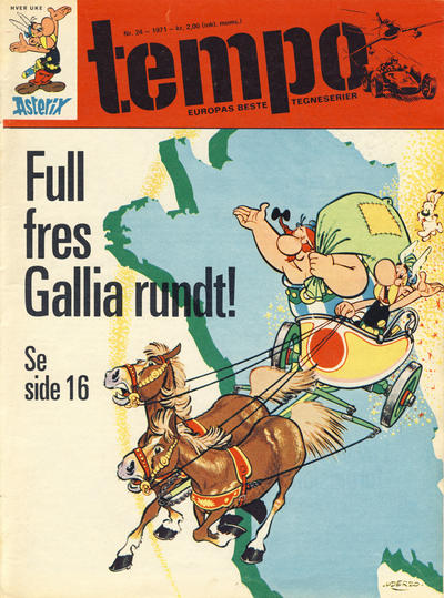 Cover for Tempo (Hjemmet / Egmont, 1966 series) #24/1971