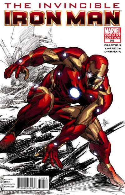 Cover for Invincible Iron Man (Marvel, 2008 series) #508 [Variant Edition - Color]