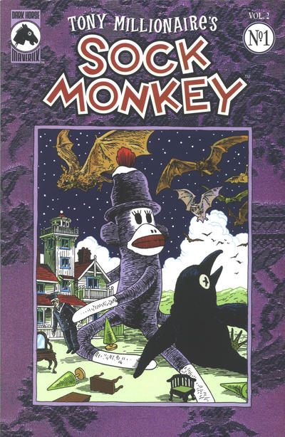 Cover for Tony Millionaire's Sock Monkey (Dark Horse, 1999 series) #v2#1