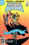 Cover Thumbnail for Batman and the Outsiders (1983 series) #32 [Newsstand]