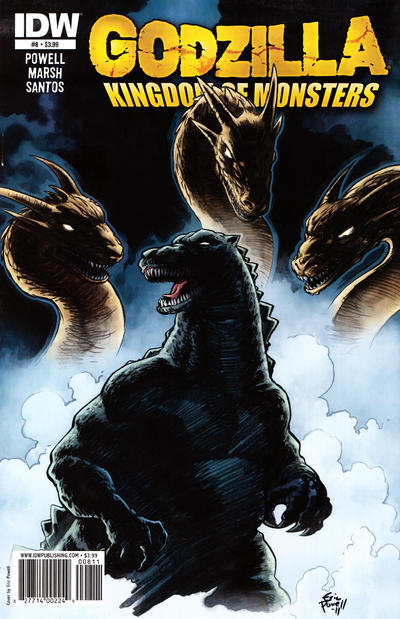 Cover for Godzilla: Kingdom of Monsters (IDW, 2011 series) #8 [Eric Powell standard cover]
