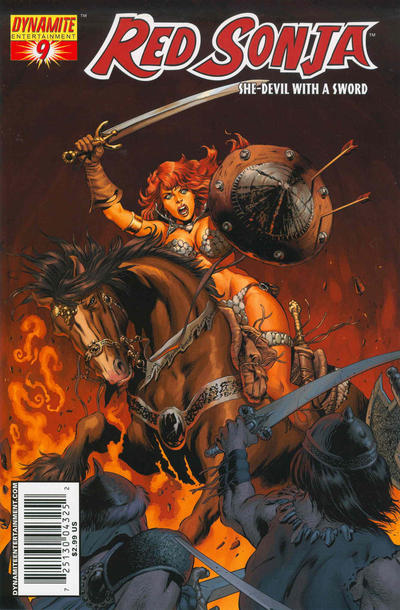 Cover for Red Sonja (Dynamite Entertainment, 2005 series) #9 [Mike Perkins Cover]
