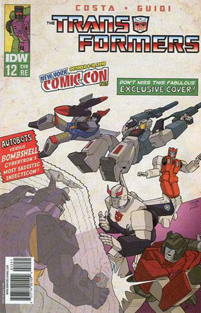 Cover for The Transformers (IDW, 2009 series) #12 [Retailer Exclusive Cover (NY Comicon 2010)]