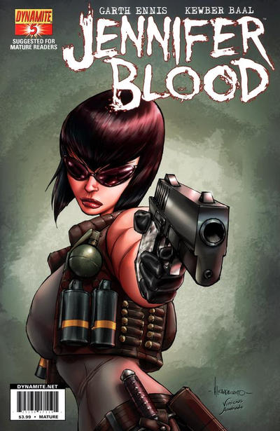 Cover for Jennifer Blood (Dynamite Entertainment, 2011 series) #5 [Cover C Alé Garza]