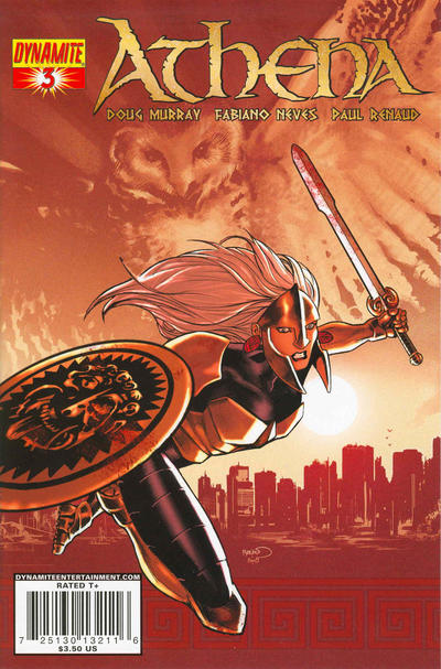 Cover for Athena (Dynamite Entertainment, 2009 series) #3 [Cover A Paul Renaud]
