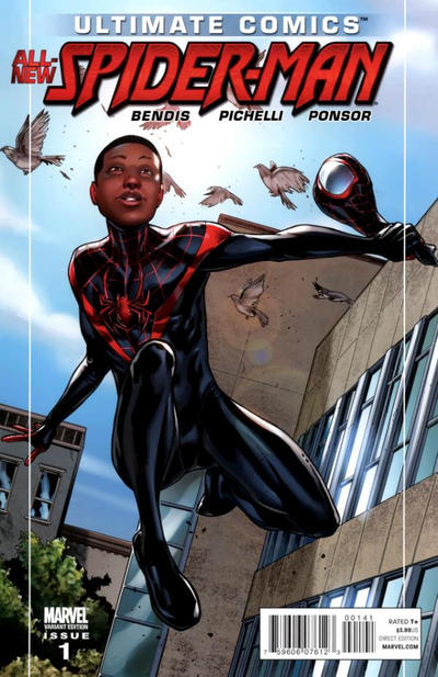 Cover for Ultimate Comics Spider-Man (Marvel, 2011 series) #1 [Miles Unmasked]