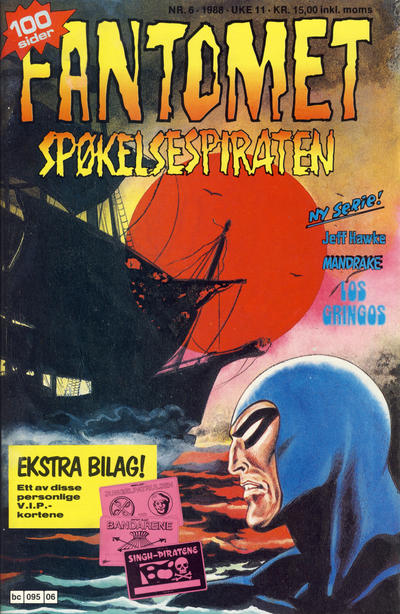 Cover for Fantomet (Semic, 1976 series) #6/1988