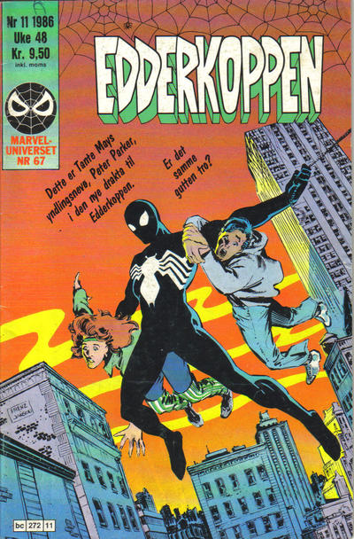 Cover for Edderkoppen (Semic, 1984 series) #11/1986