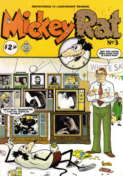 Cover for Mickey Rat (Last Gasp, 1980 series) #3 [2.50 cover price (1989 ©)]