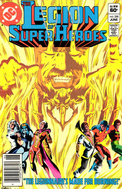 Cover for The Legion of Super-Heroes (DC, 1980 series) #288 [Newsstand]