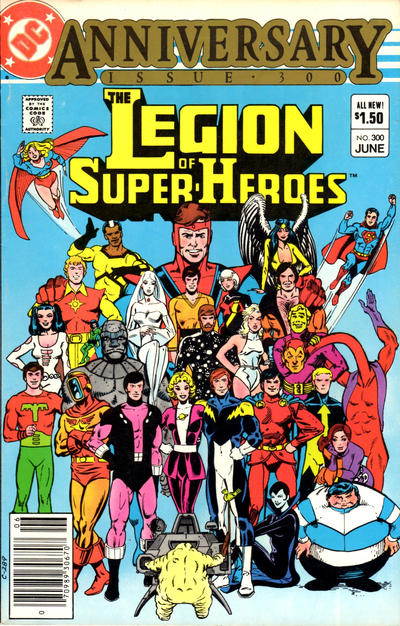 Cover for The Legion of Super-Heroes (DC, 1980 series) #300 [Newsstand]